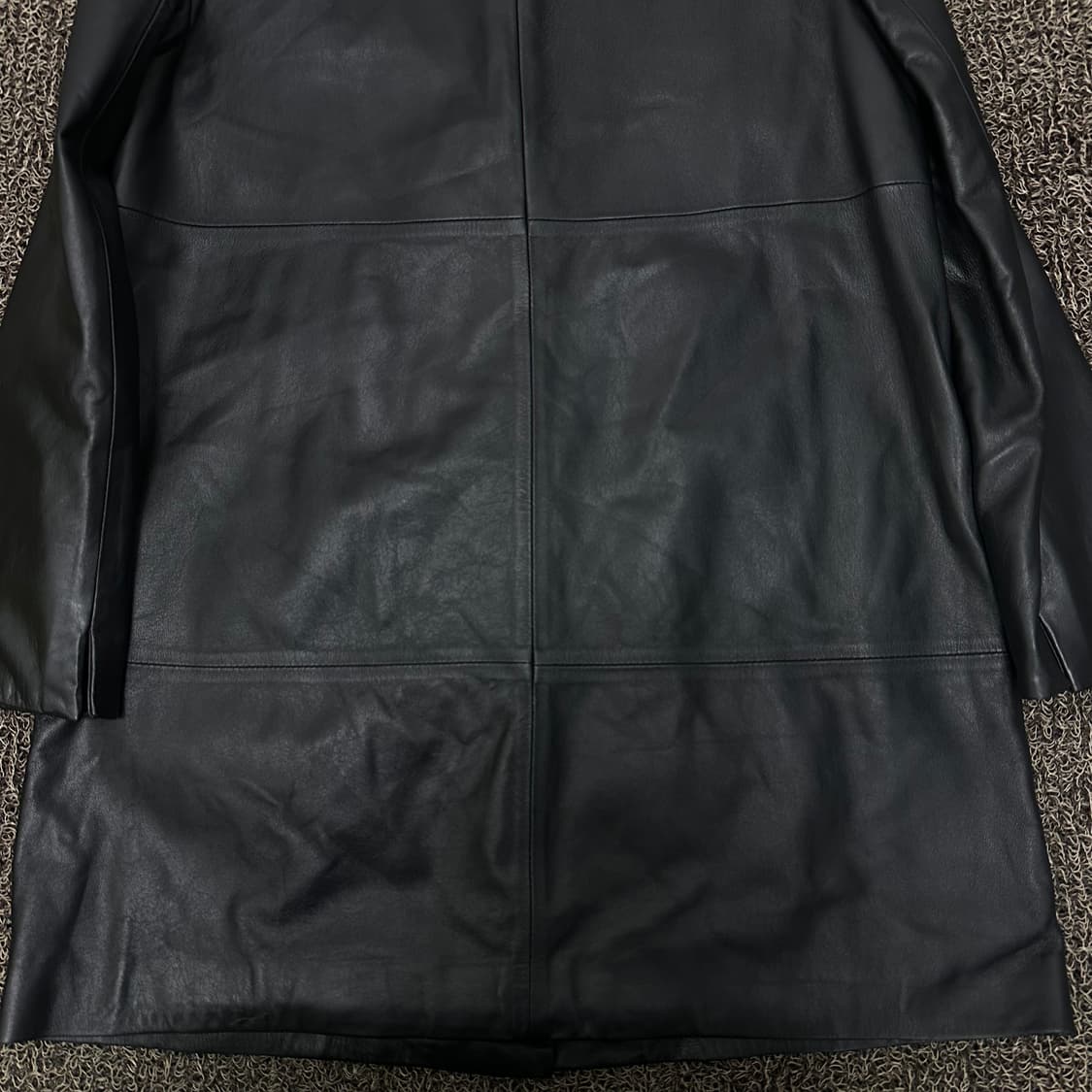 데무 박춘무 여성 양가죽 롱코트 블랙 85사이즈 상품이미지6