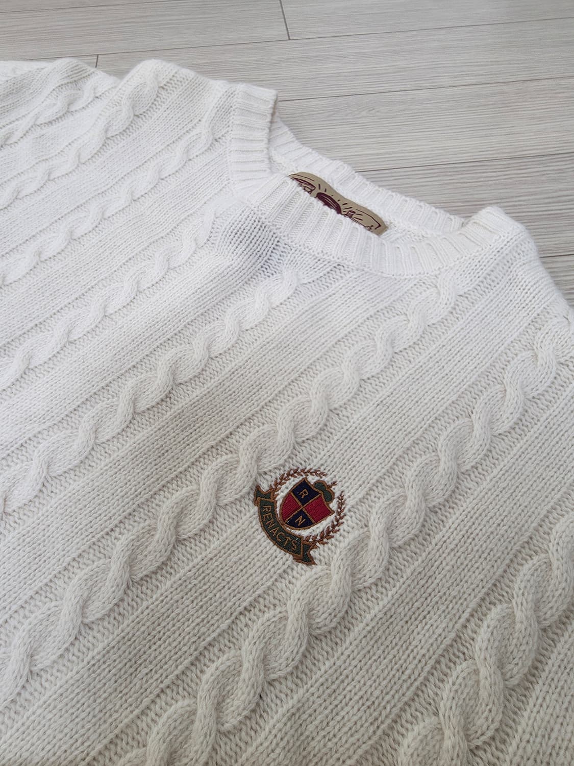 리넥츠 케이블 니트 아이보리  1 사이즈 (100~105) 상품이미지2