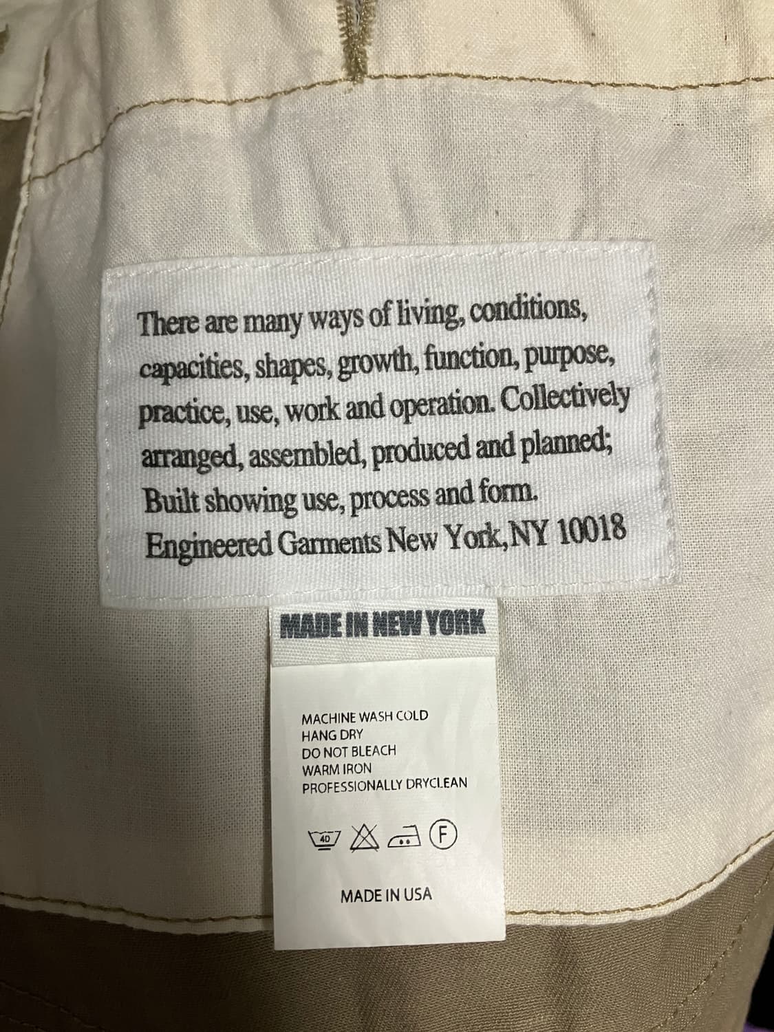 엔지니어드가먼츠 베드포드 Flat Twill [S] 상품이미지6
