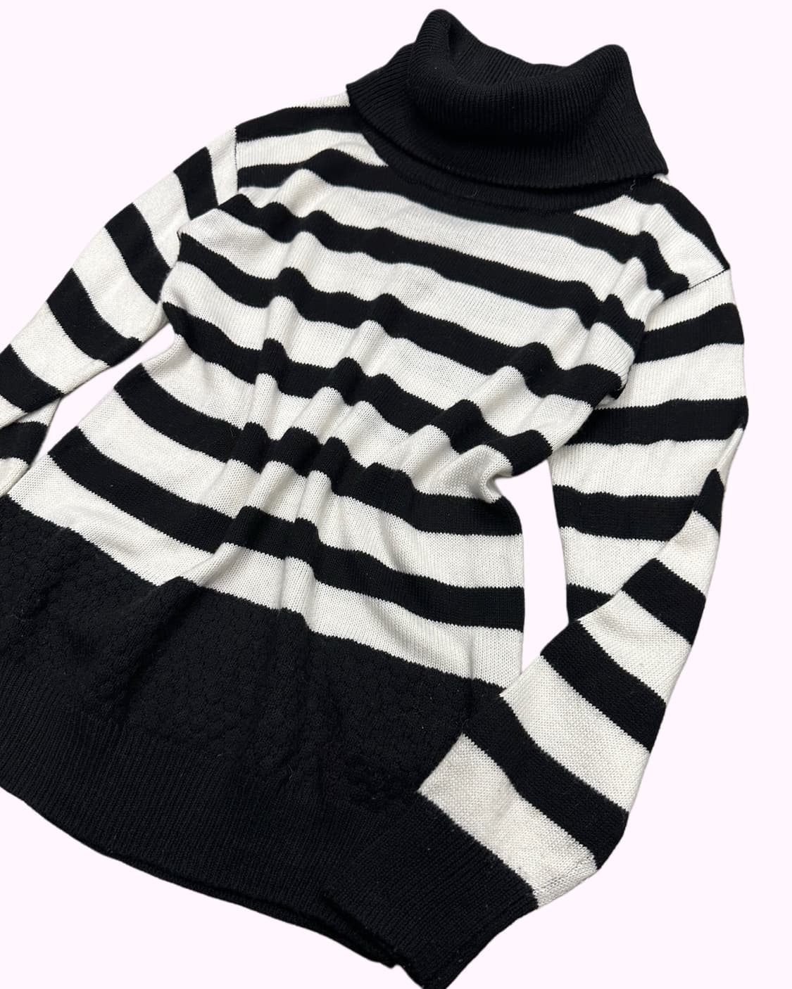 GLACIER stripe turtle-neck knit 상품이미지2