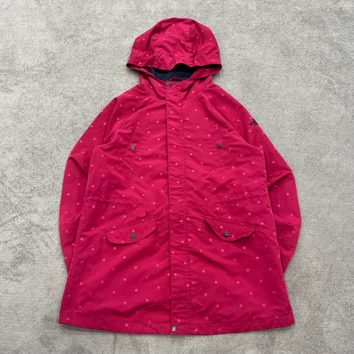 노스페이스 걸즈 도트 폴카닷 바람막이 상품이미지1