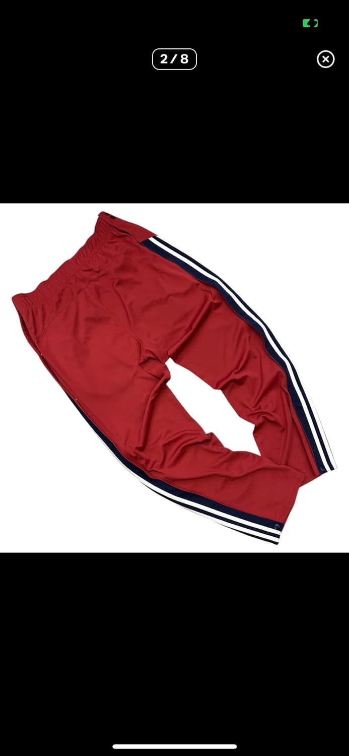 [S] 아디다스 NBA 버튼 트랙 팬츠 레드 A259 상품이미지2