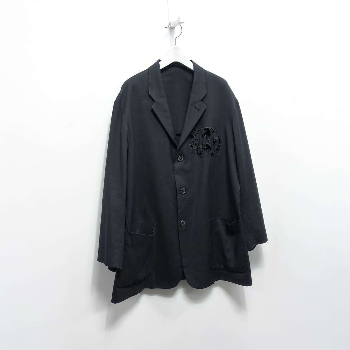 YOHJIYAMAMOTO Y's 플라워 아플리케 재패니즈 클래식자켓 원판 상품이미지2