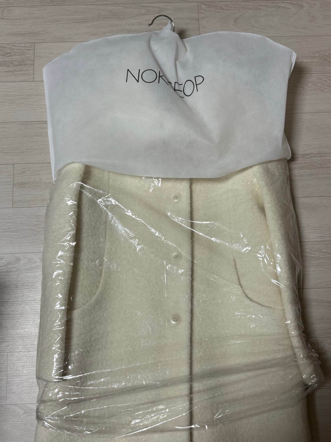 녹섭 알파카 하프코트alpaca curve collar half coat 상품이미지8