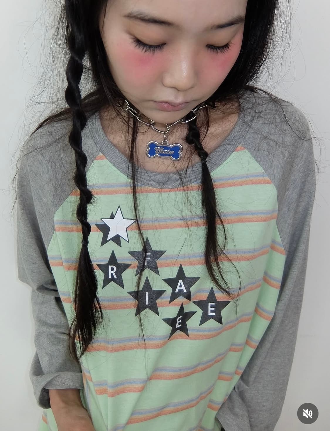 샵페어리 (민트) 레인보우 레그런 티셔츠 상품이미지1