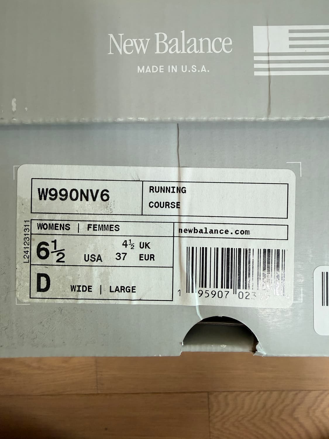 [235] 뉴발란스 우먼스 990 V6 네이비 D 와이드 상품이미지2