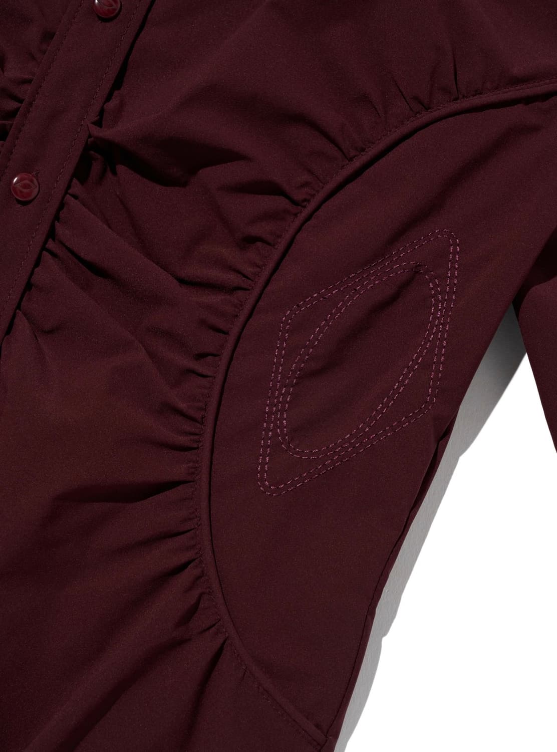 미스치프 셔링 셔츠 버건디 상품이미지4