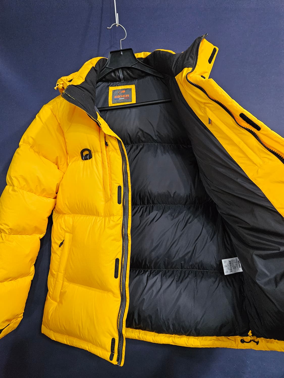 아이더 700필 디펜더 옐로우 남성 100 덕다운 패딩  상품이미지8