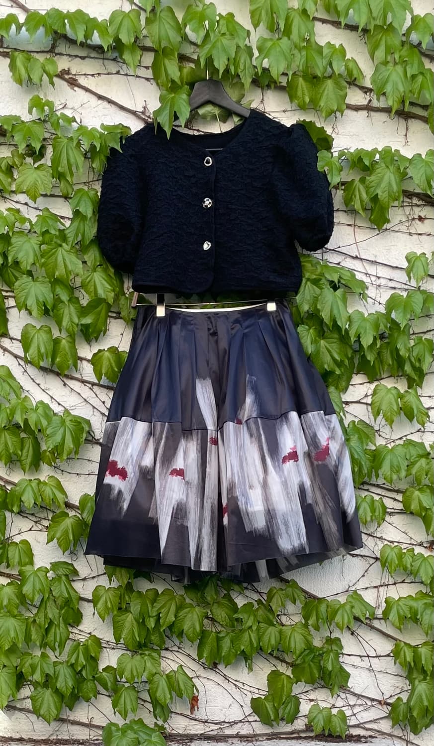 MARNI 핸드페인팅 셔링 스커트 (IT 40 / Made in Ital 상품이미지1