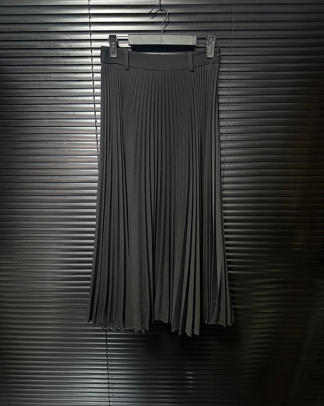 자라 플리츠 주름 롱 스커트 치마 24 xs 블랙 겨울 아코디언 하객룩 상품이미지3