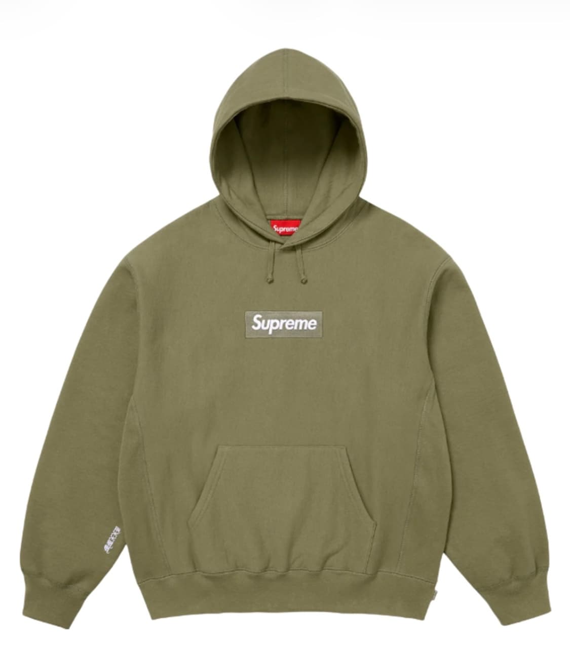 [XL] 슈프림 박스로고 후드 스웨트셔츠 라이트 올리브 - 25FW 상품이미지1
