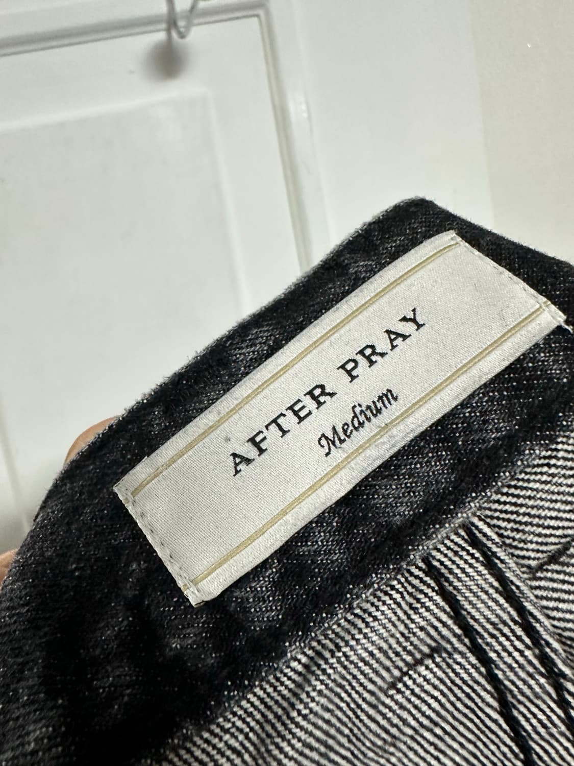 애프터프레이 스트레이트 워시드 슬래시 데님 팬츠 상품이미지3