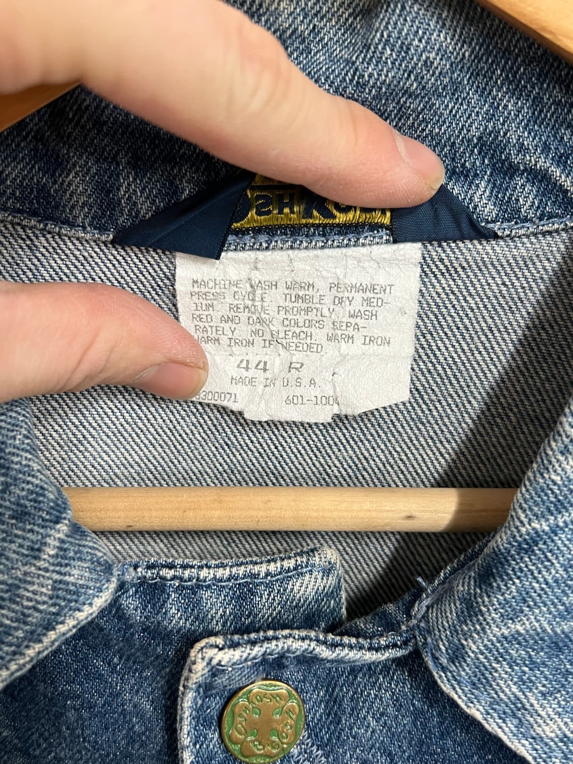 70s American Vintage 오시코시 데님 워크 초어 자켓 상품이미지8