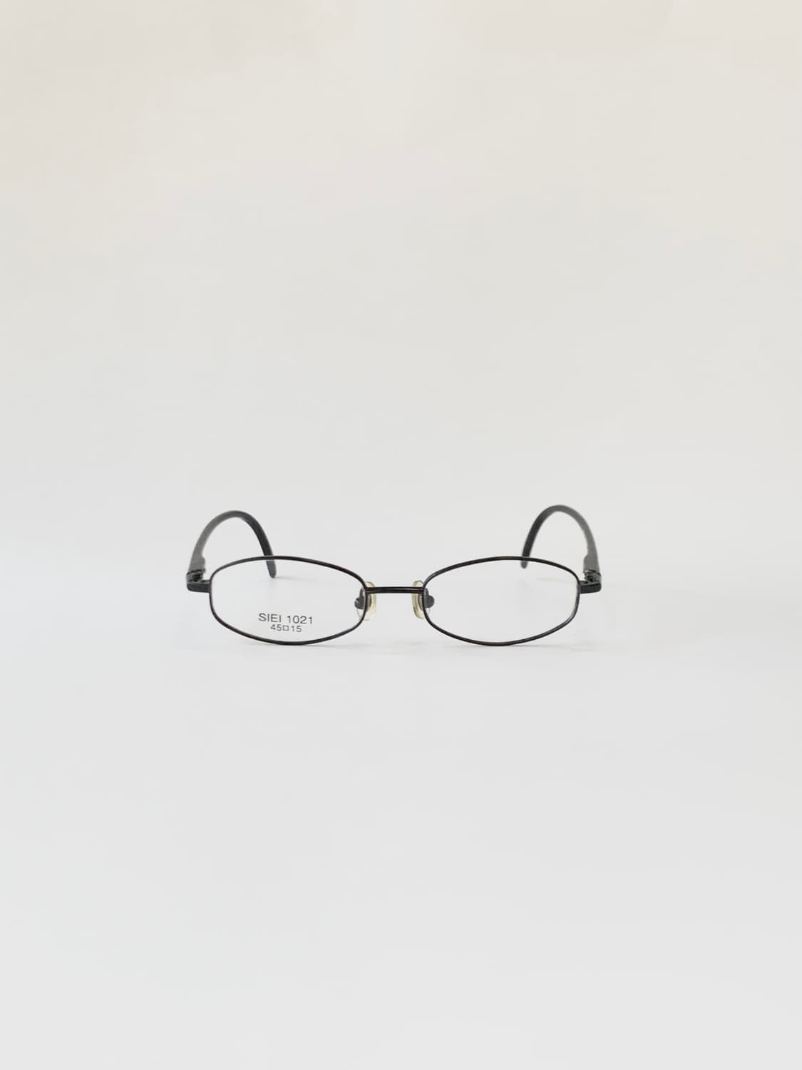 [픽키-588] (Small) 블랙 오벌 안경테 경량 메탈 소형 프레임 상품이미지1