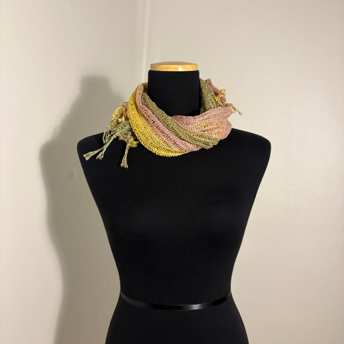 빈티지 데미지 보헤미안 모리 그물 그라데이션 스카프 머플러 숄  상품이미지3