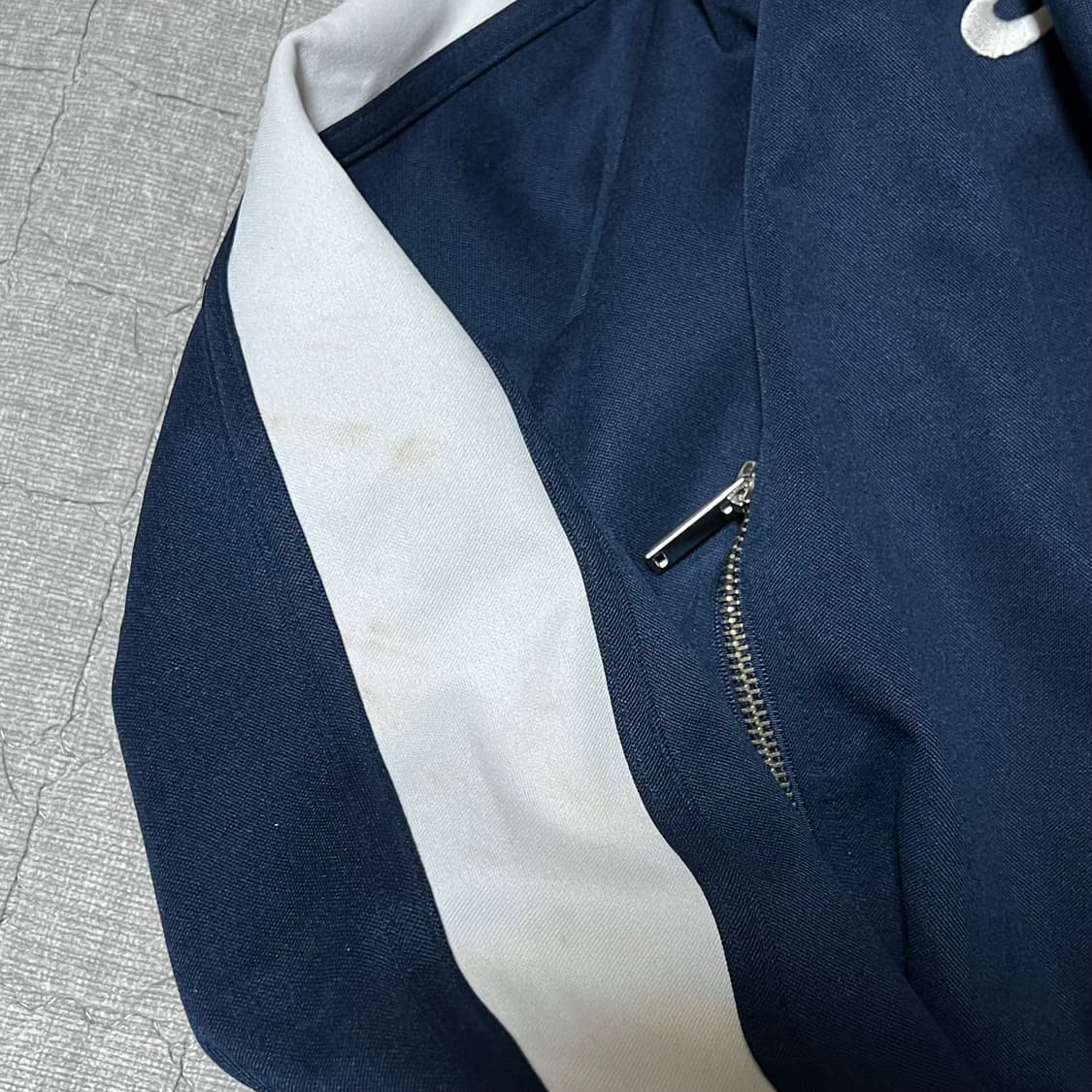 아식스 져지 100(L) 집업 트랙 네이비 츄리닝 트레이닝복 상품이미지2