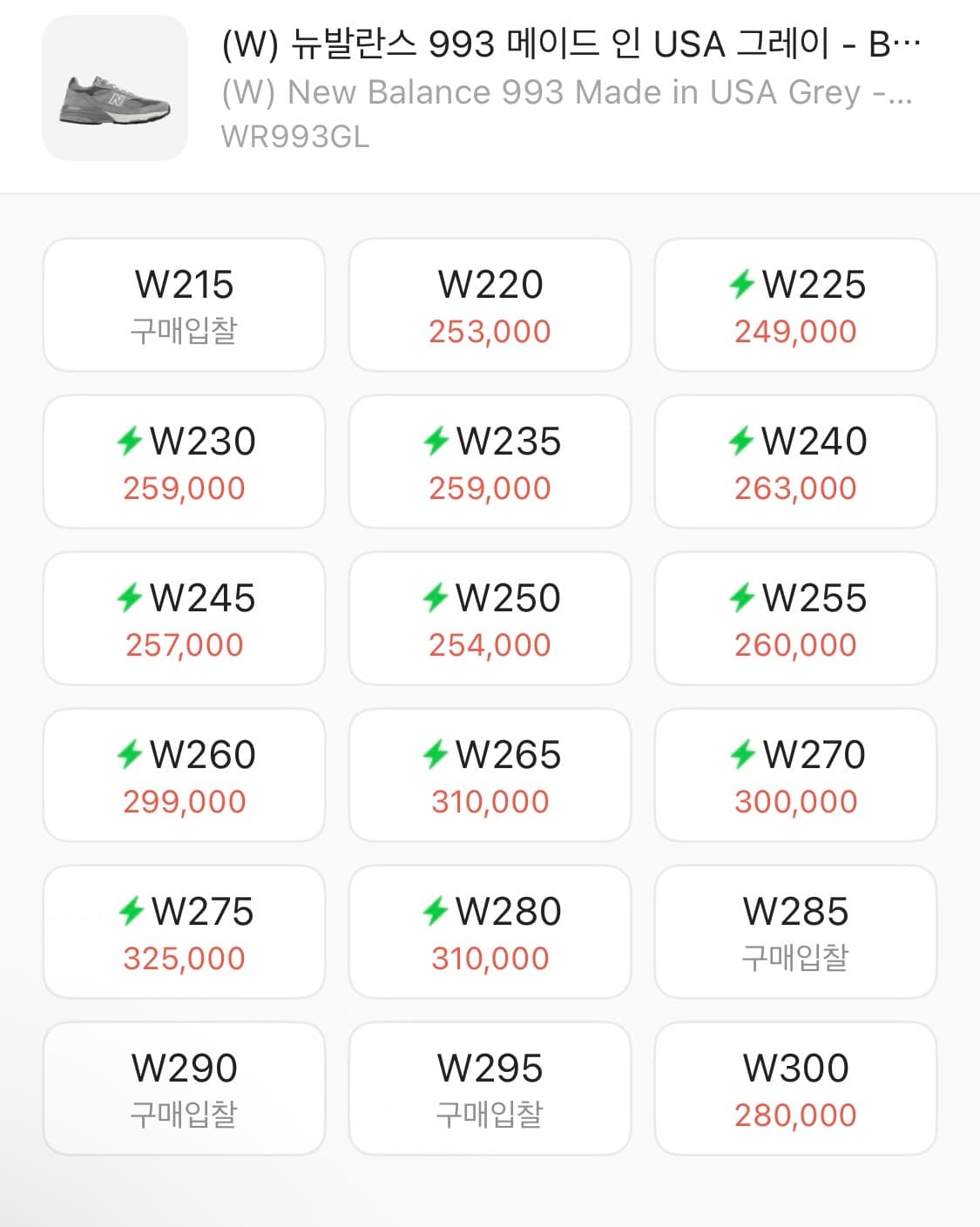 뉴발란스 993 B스탠다드(W) 265 상품이미지3