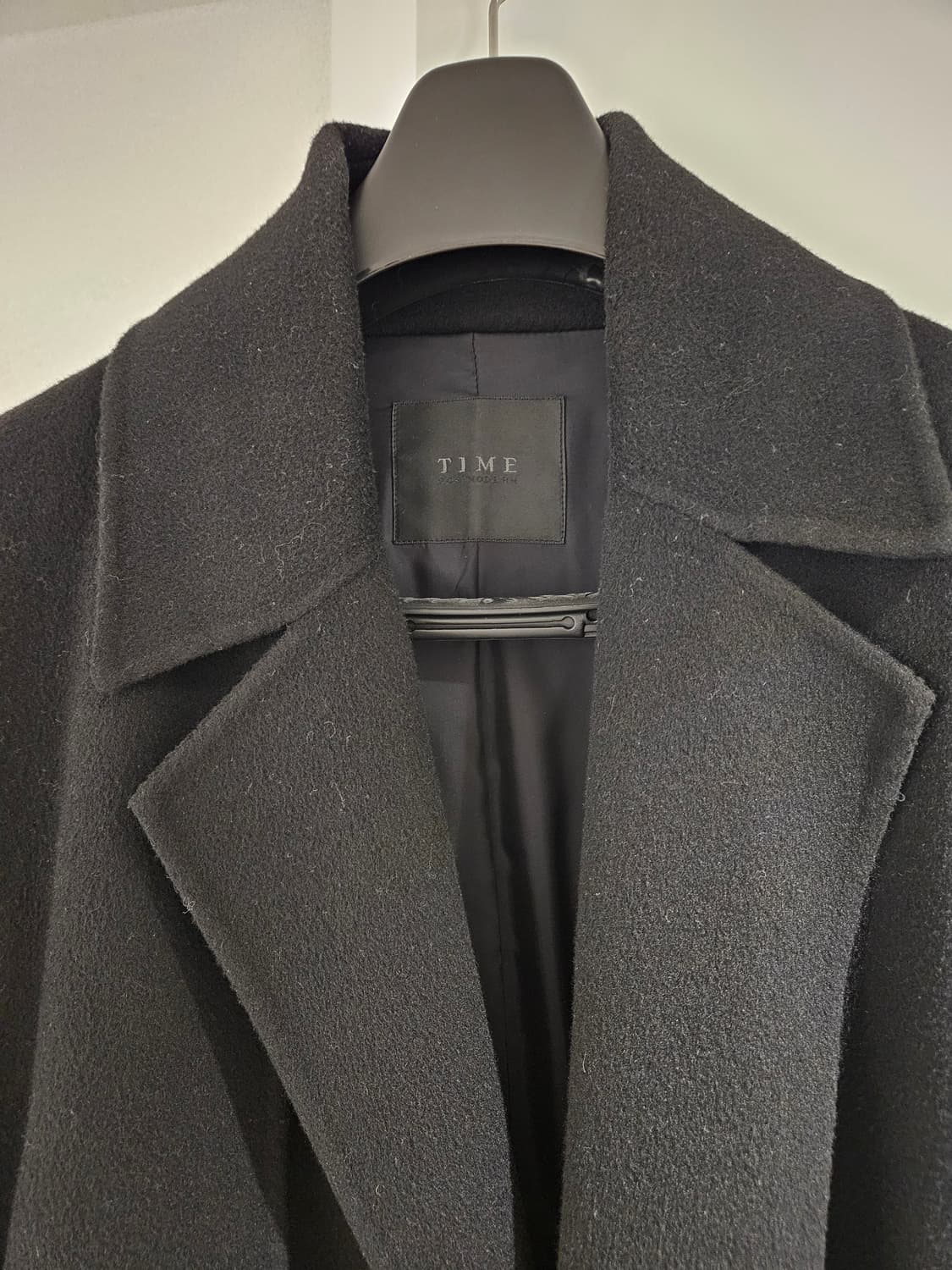 [정품]타임옴므 로브코트 블랙 상품이미지2