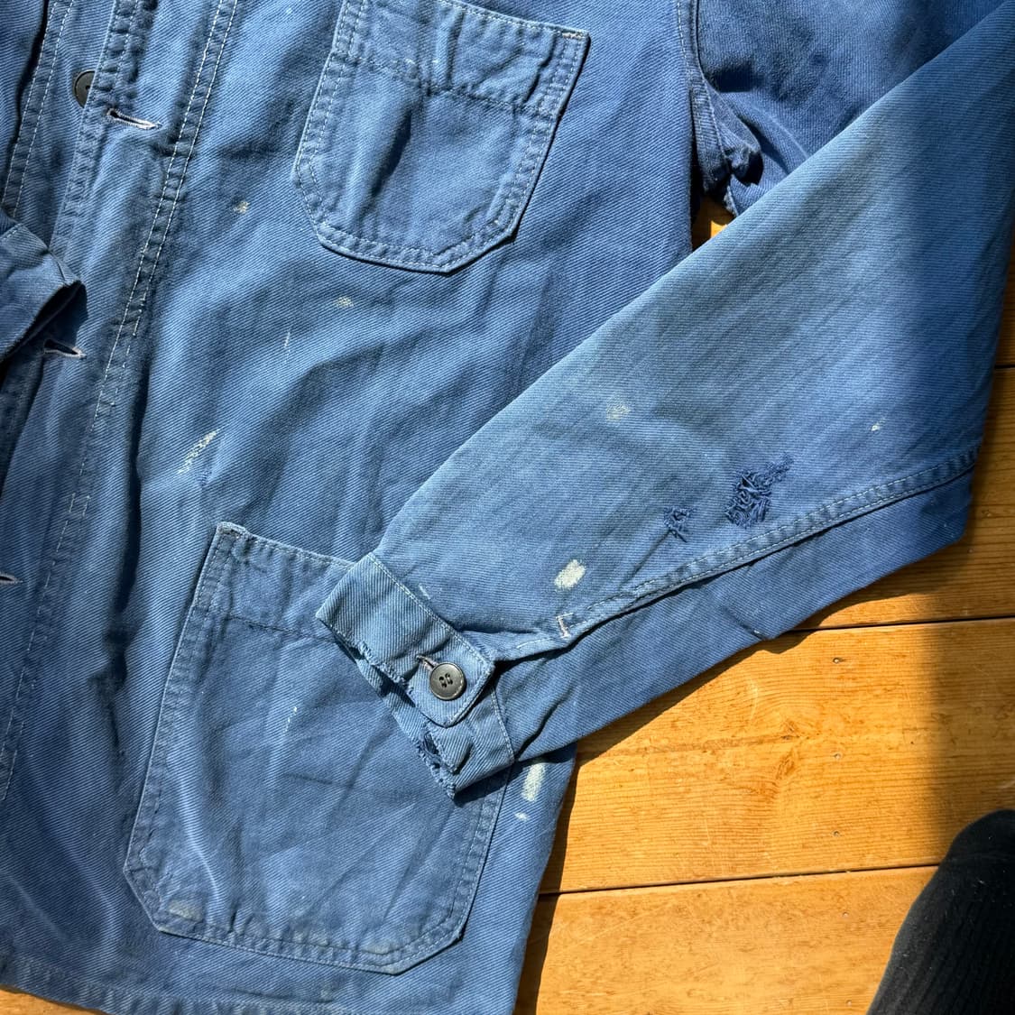 80‘s 리페어 빈티지 프렌치 워크 자켓 상품이미지4