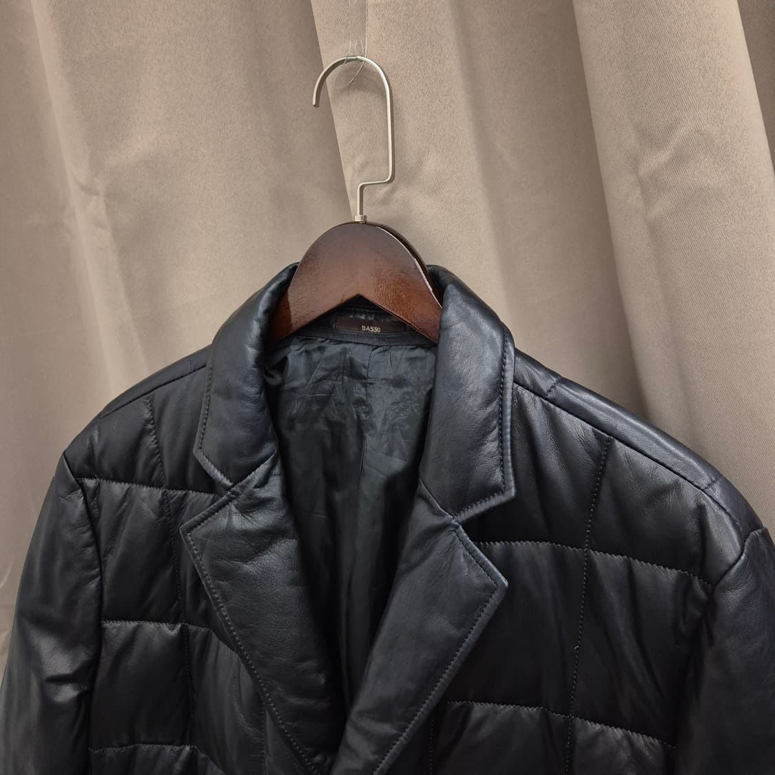 바쏘 옴므 가죽 퀄팅 패딩 코트 110 상품이미지2