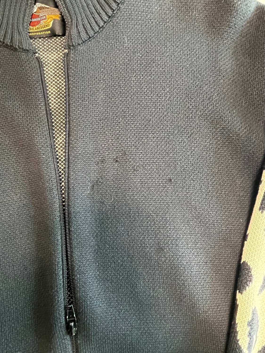 (M) 할리 데이비슨 풀집업 니트 상품이미지7