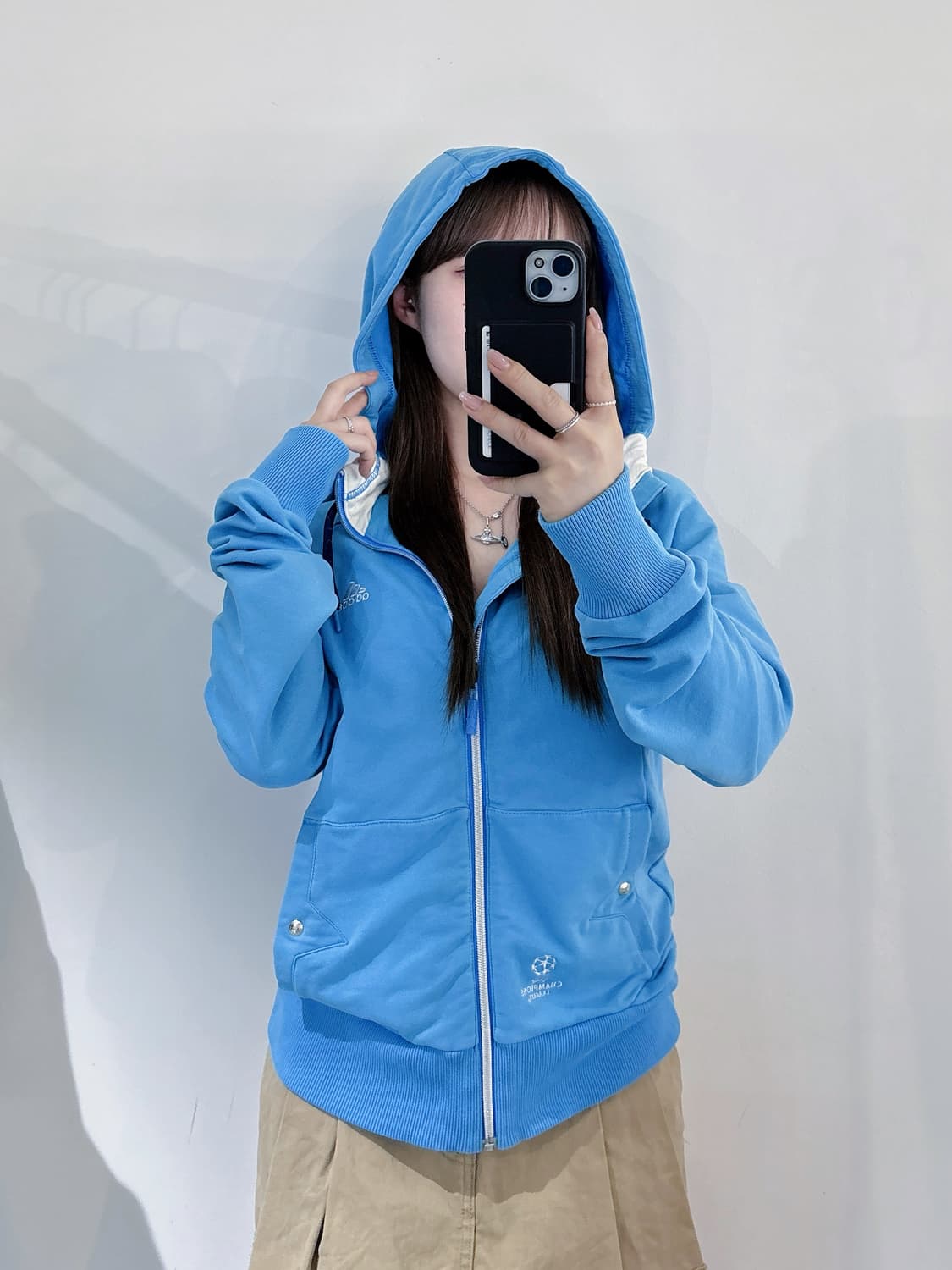 아디다스 피파 챔피언쉽 베이비블루 후드집업 상품이미지1
