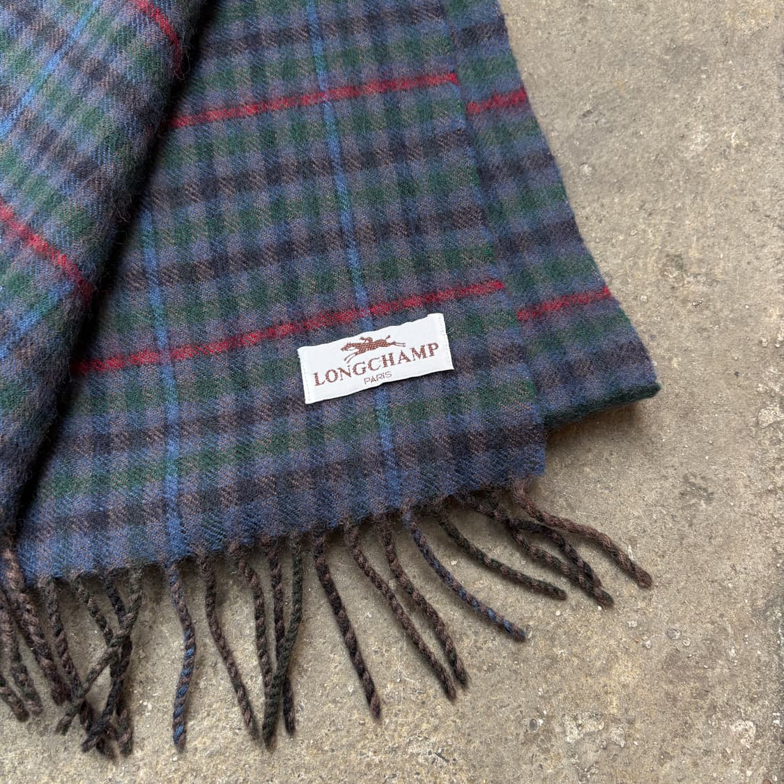 Longchamp 롱샴 체크 머플러 목도리 상품이미지4