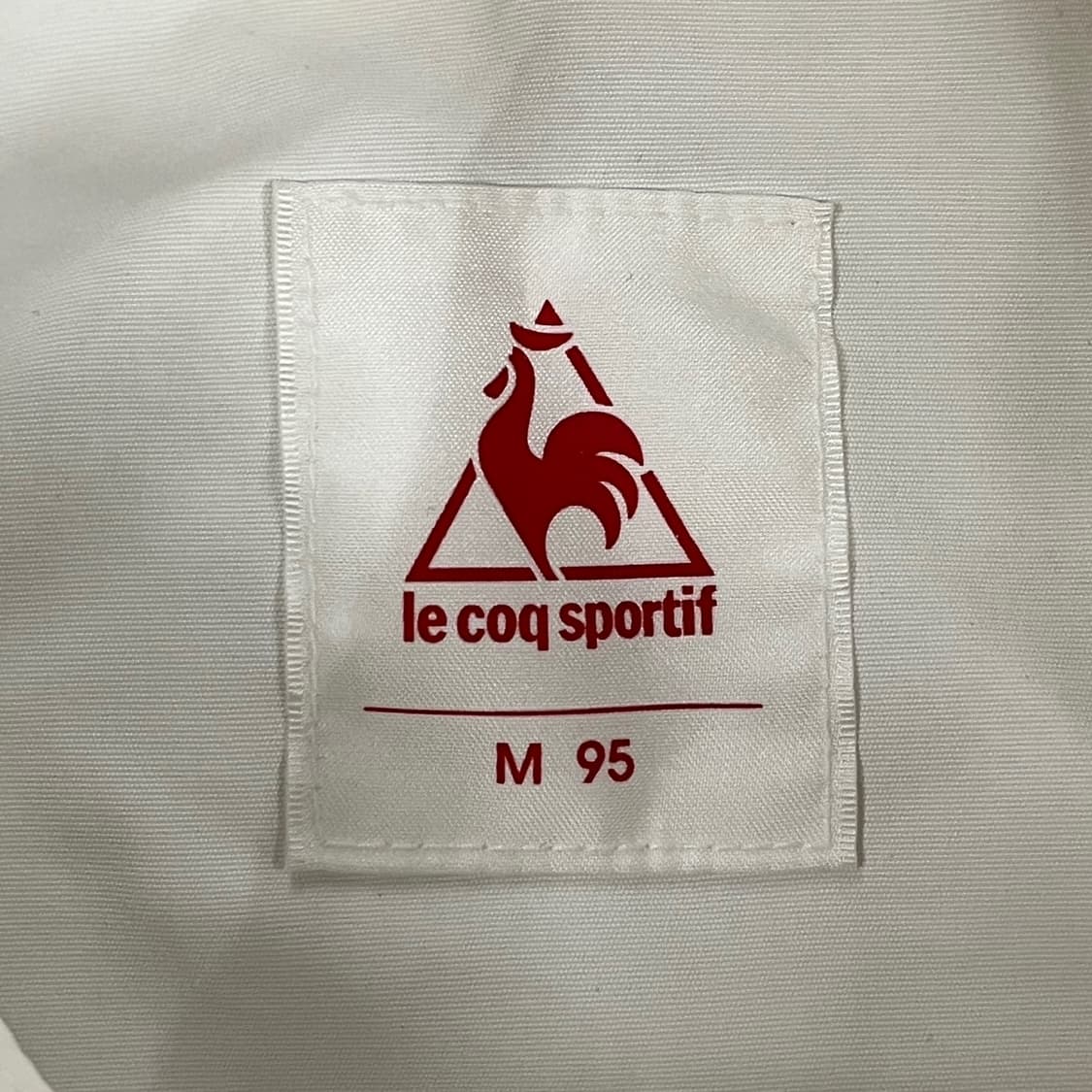 [정품/M] 르꼬끄 화이트 네이비 바람막이 후드 자켓 b15 상품이미지5