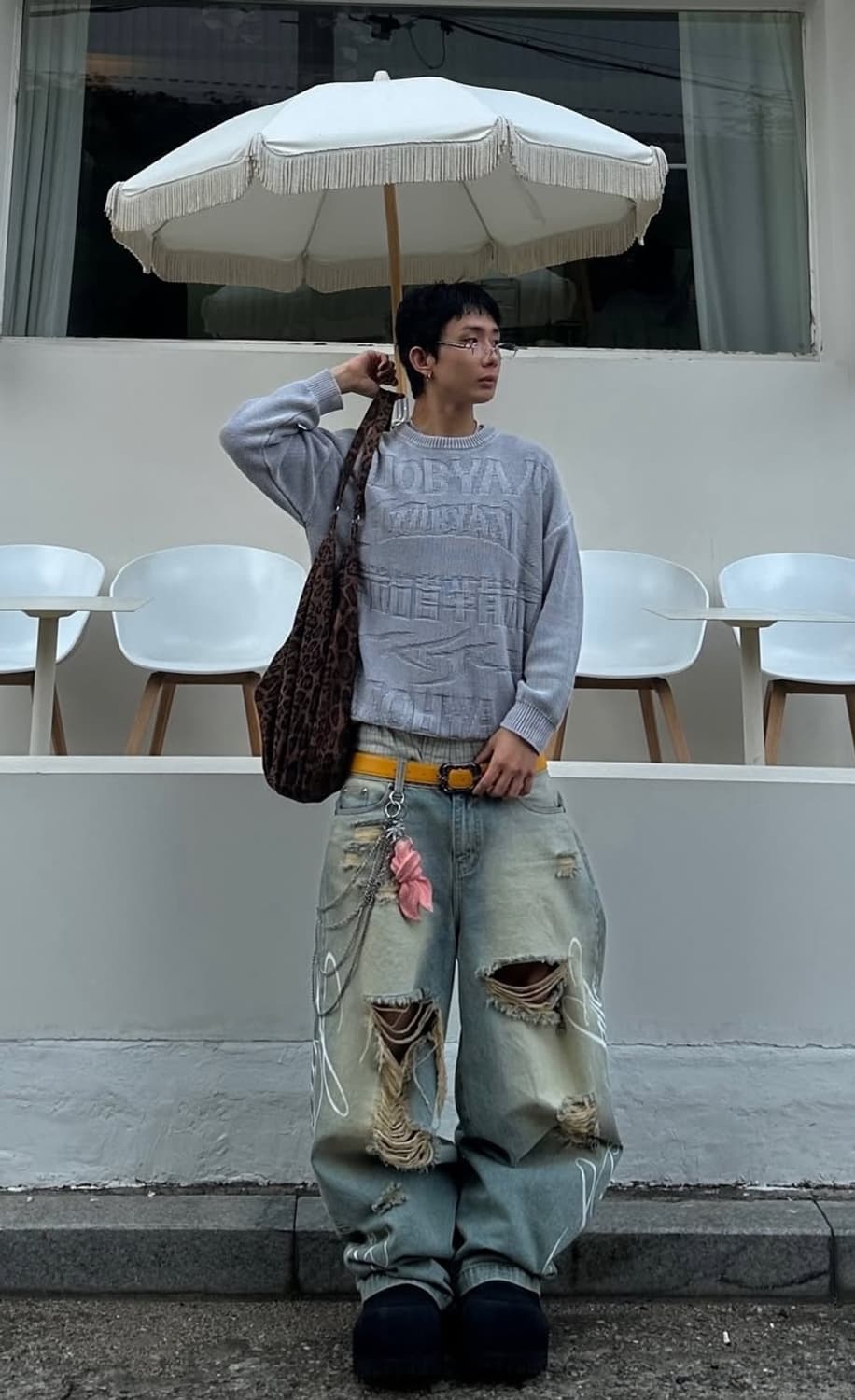 Cozy worldwide 빈티지 왁스드 배기진 L 상품이미지2