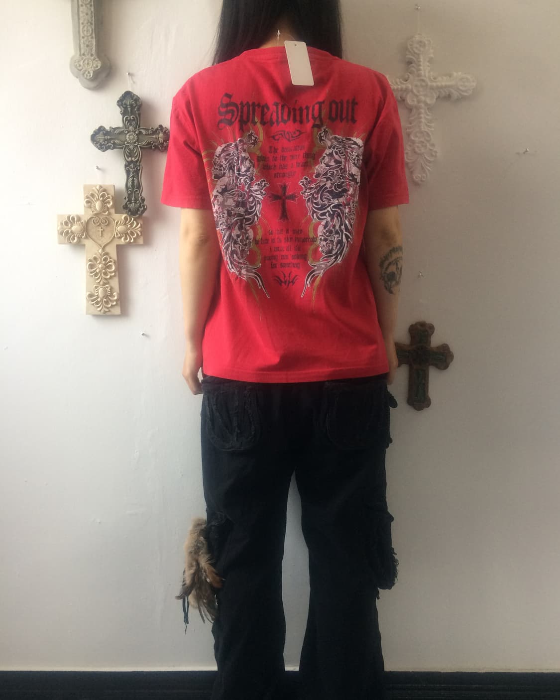 Back printing t shirt 상품이미지1