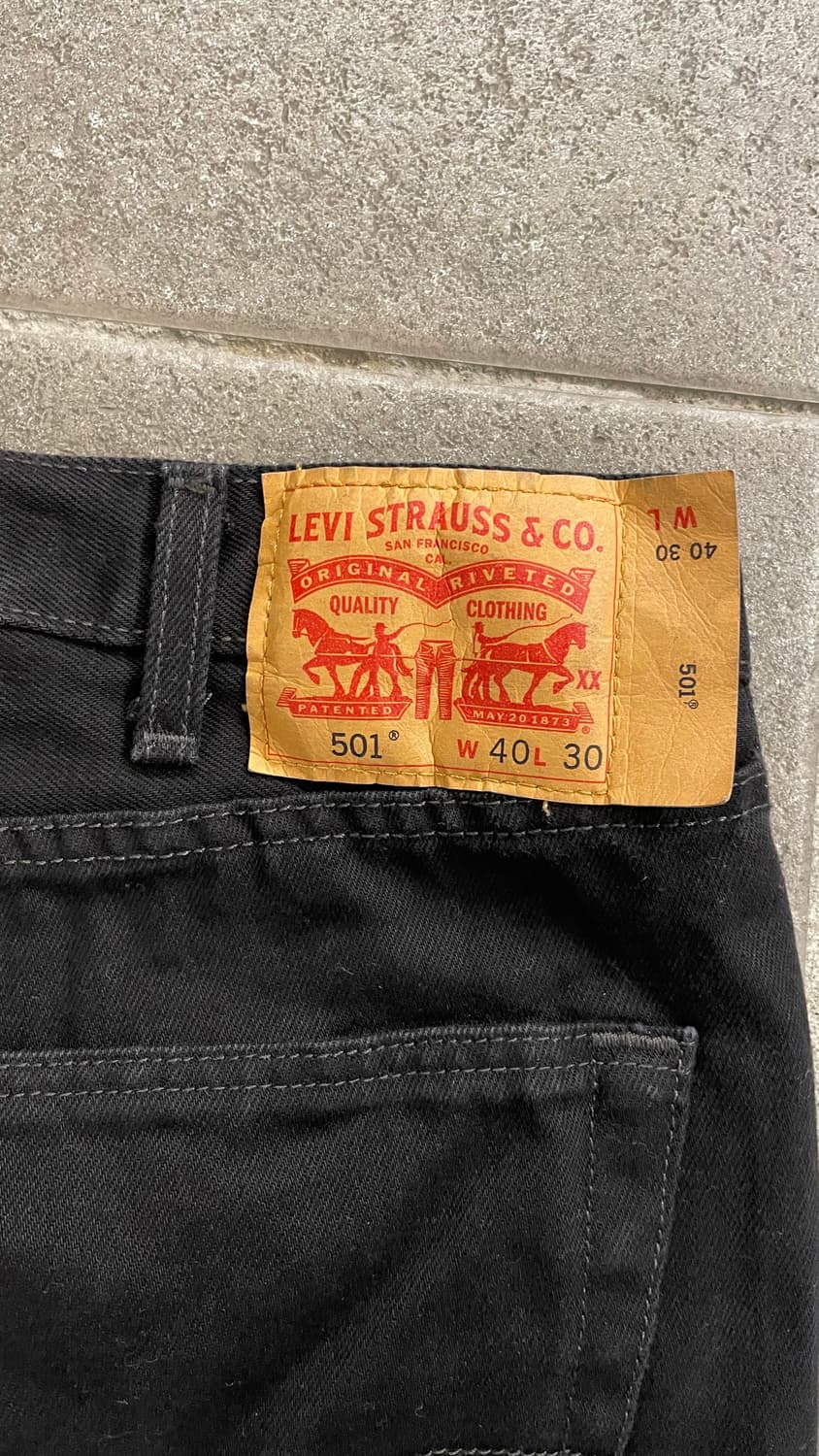 리바이스 501 블랙 40-30 상품이미지3