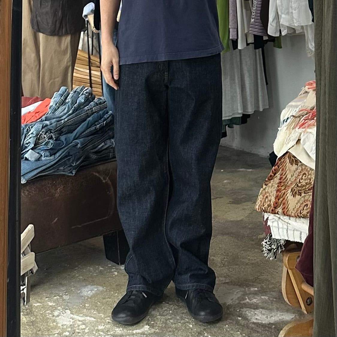 (착용컷) EDWIN 40555 데님 팬츠 (남성용 30) 상품이미지4