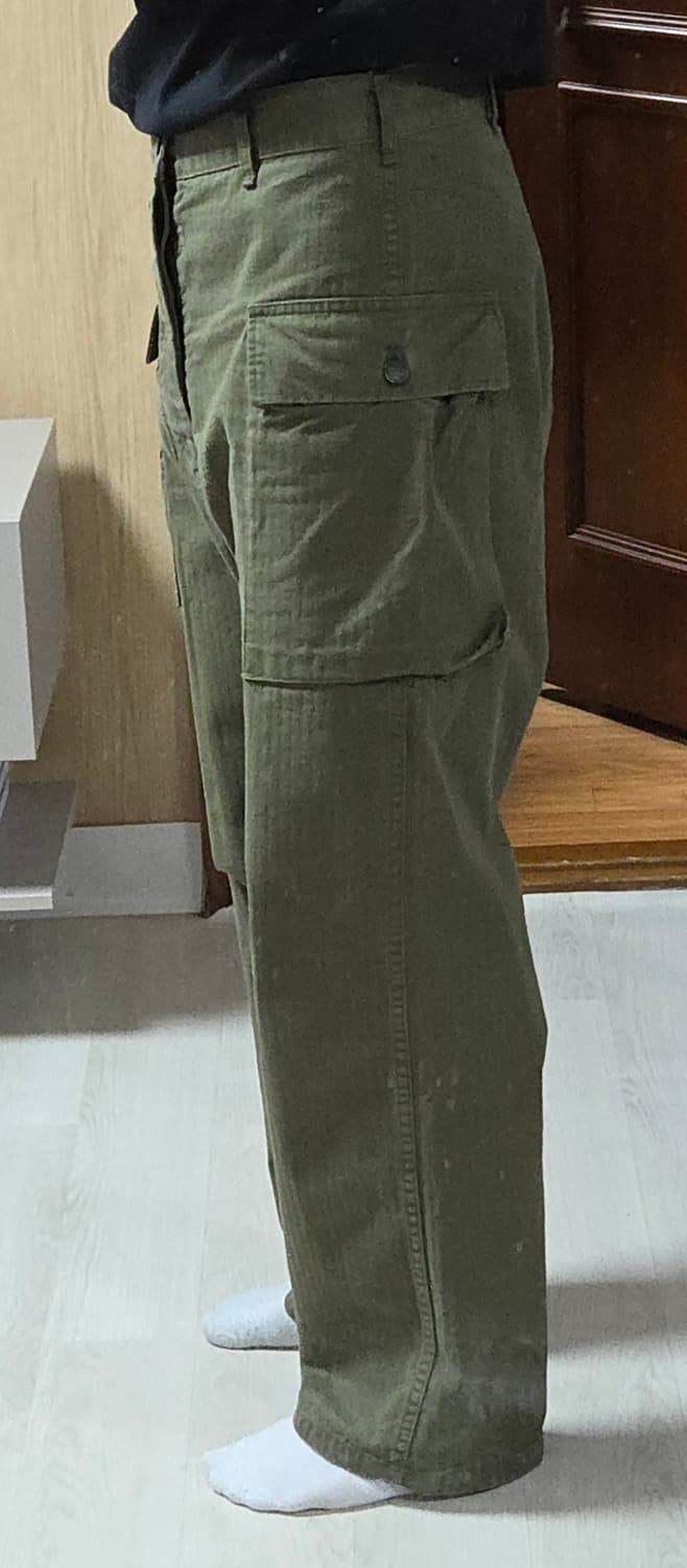 (착샷) 오어슬로우 투포켓 카고 팬츠 m43 퍼티그 상품이미지8