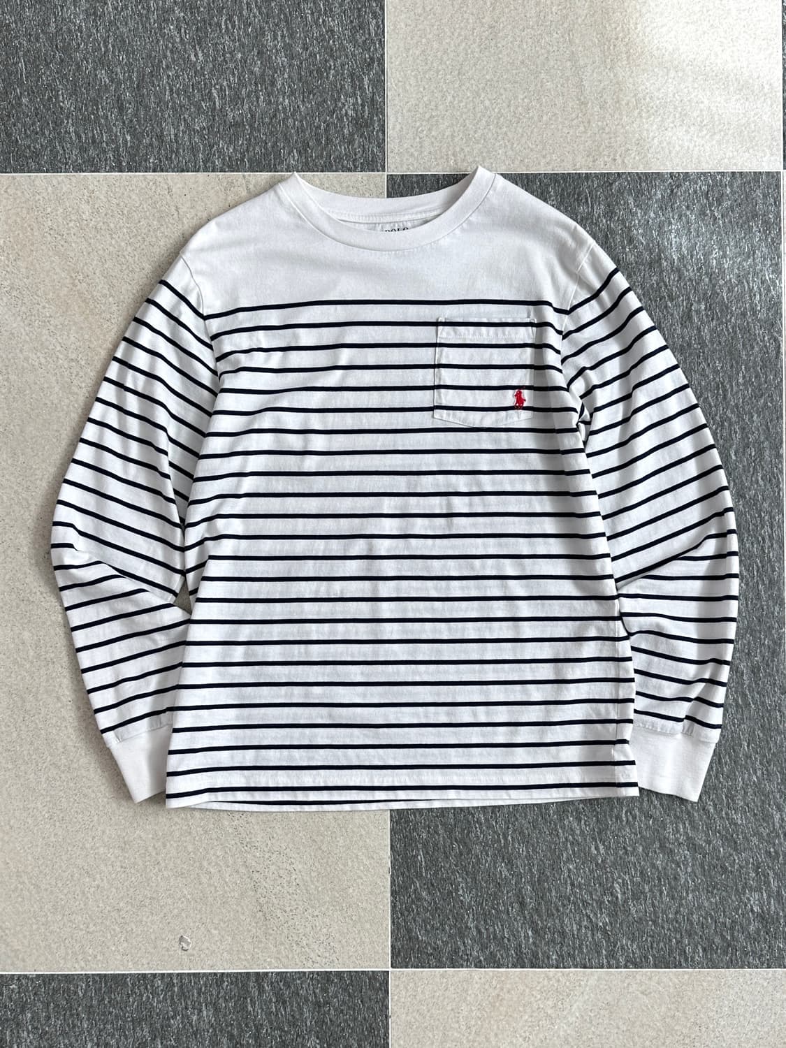 폴로 랄프로렌 스트라이프 포켓 롱슬리브  상품이미지4