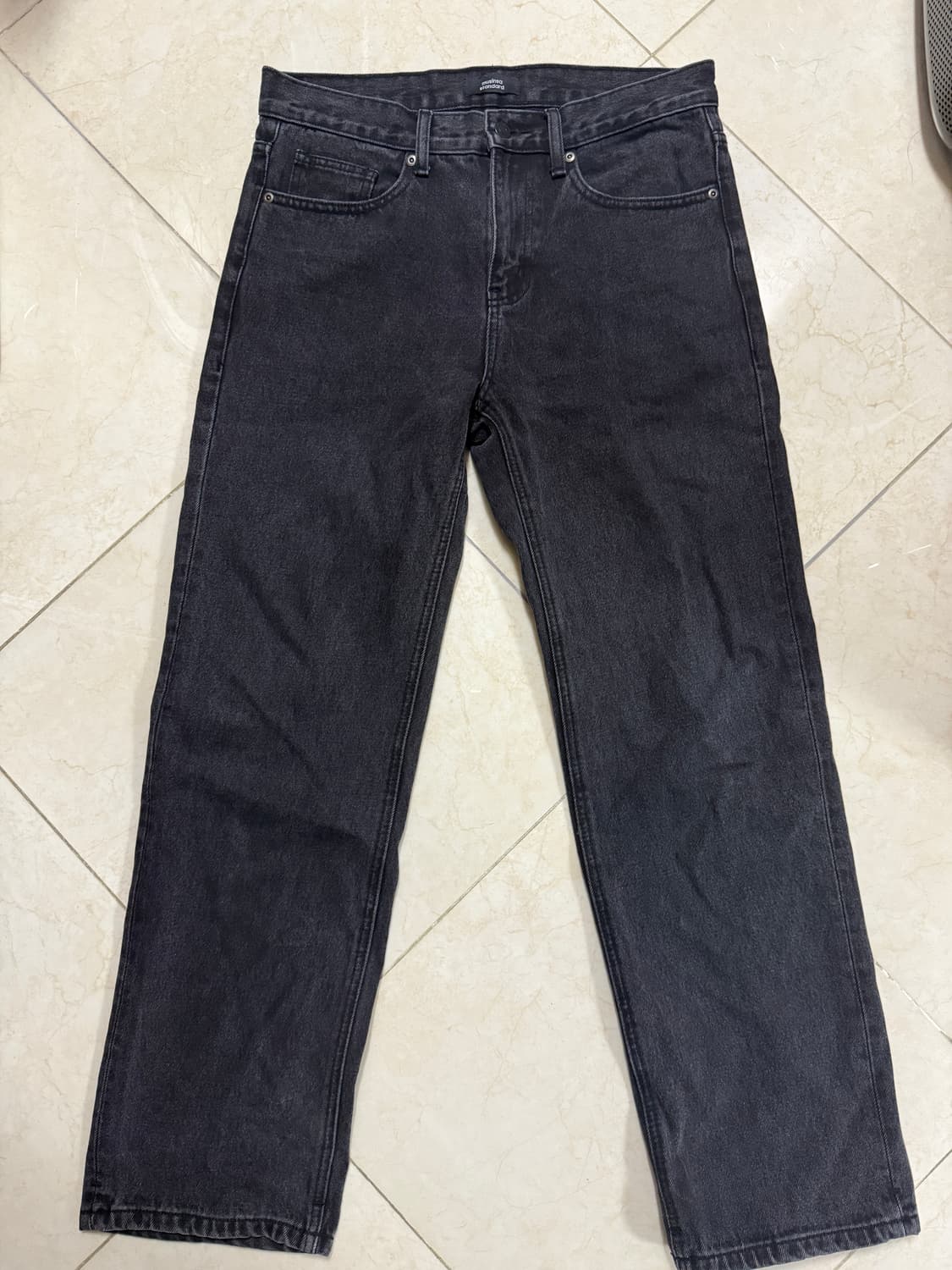 무신사 스탠다드 워시드 블랙 데님 32 상품이미지1