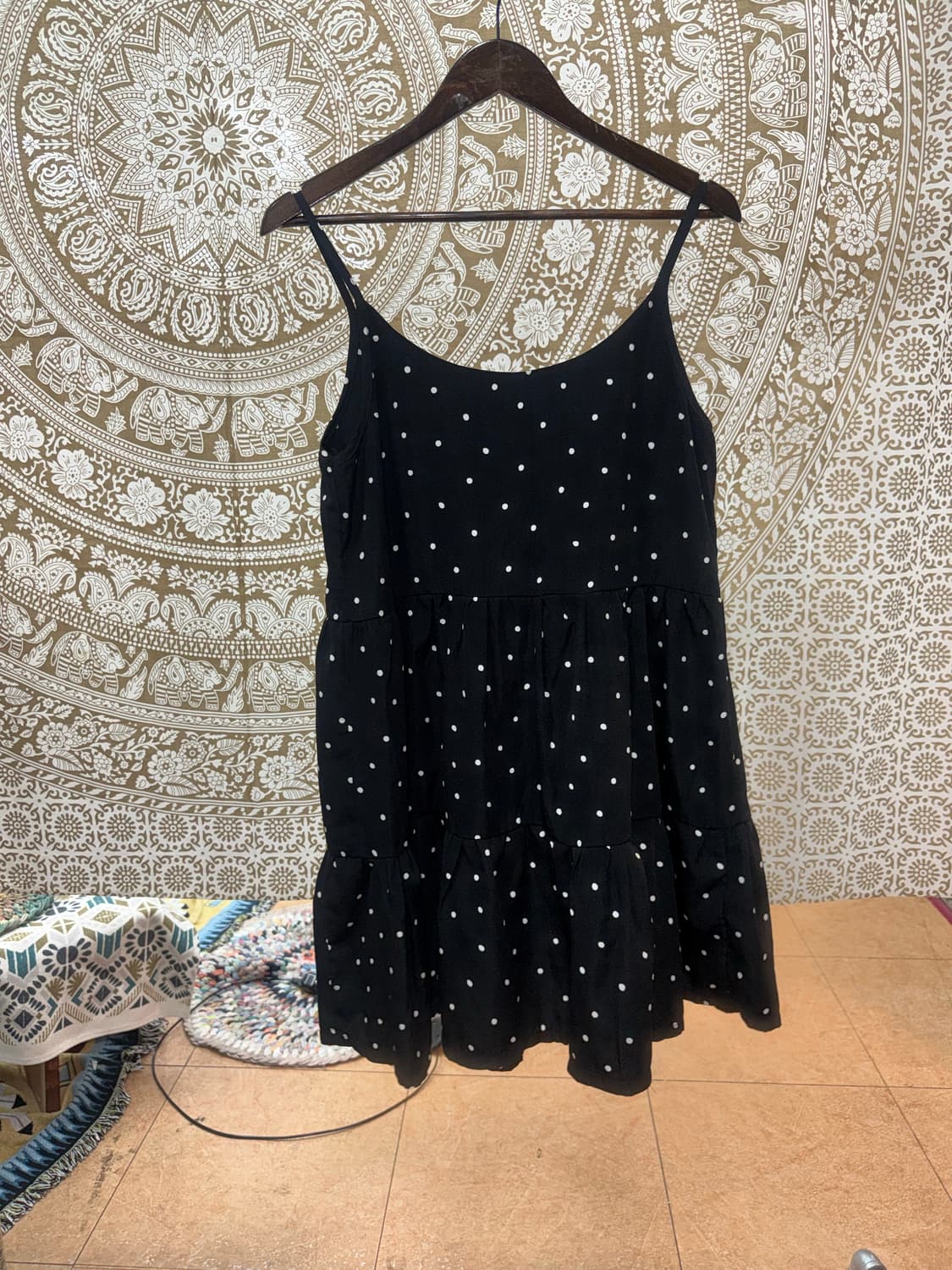 민소매 도트 캉캉 미니원피스  상품이미지2