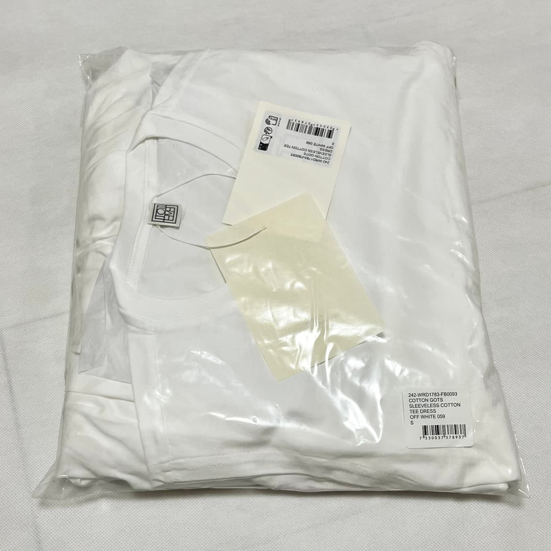 [S]토템 25fw 슬리브리스 코튼 드레스/화이트 상품이미지5