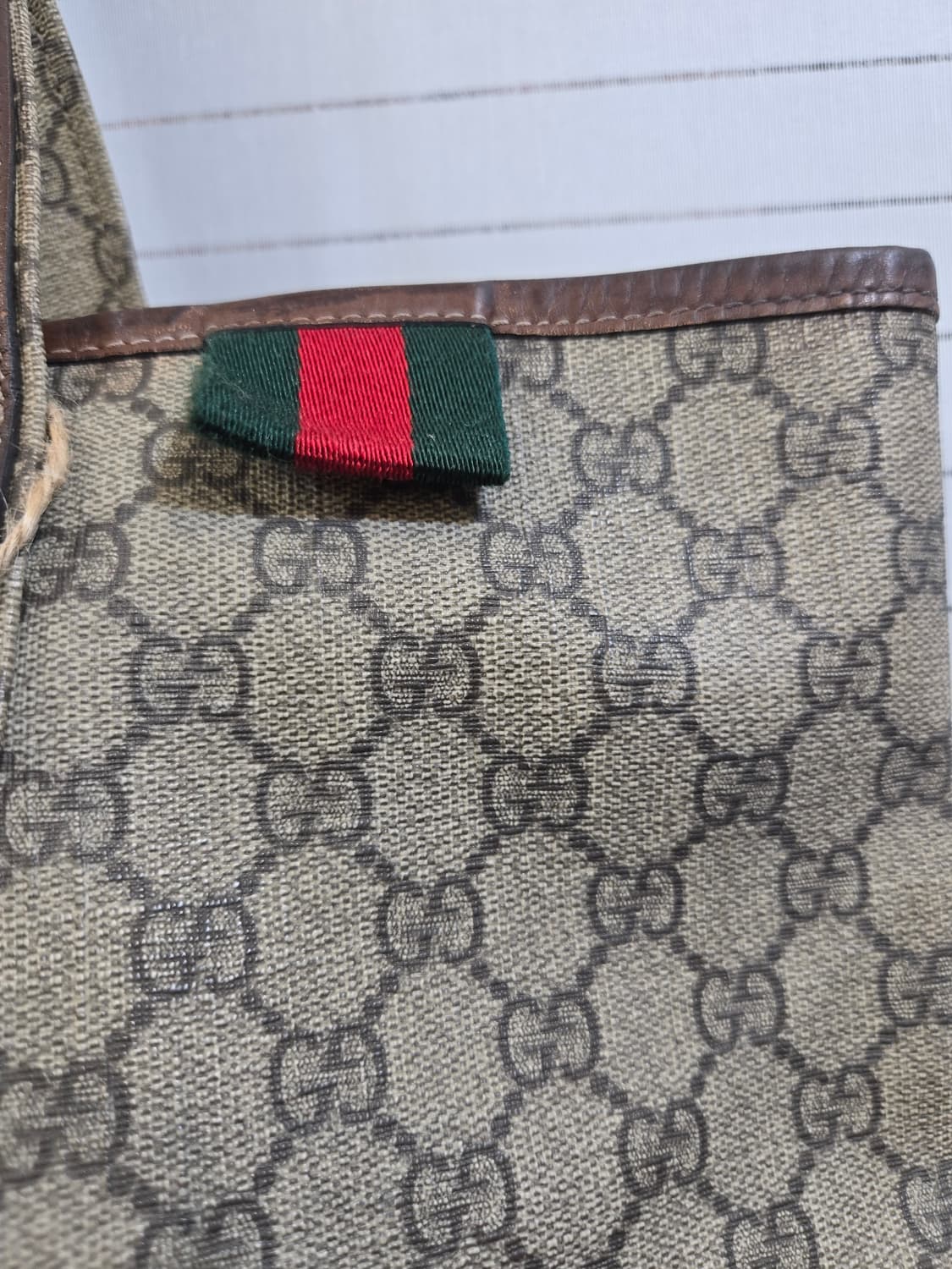 구찌 GG 로고 토트백 브라운 상품이미지3