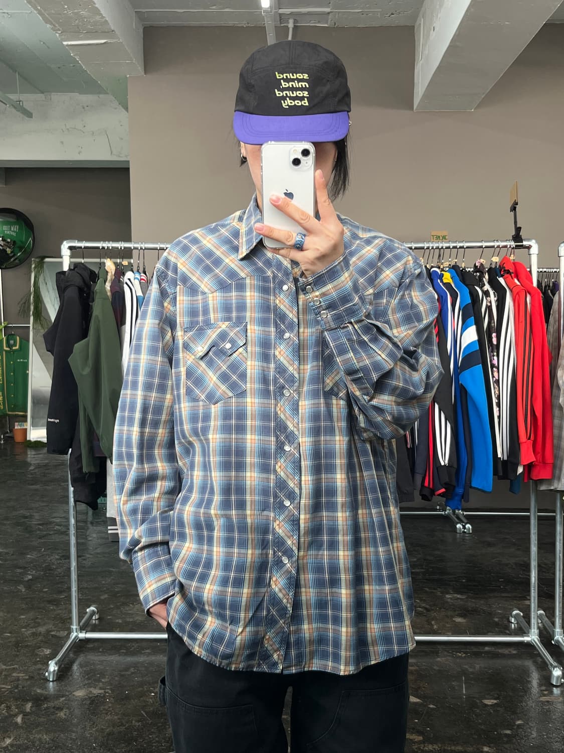 랭글러 웨스턴 체크 셔츠  상품이미지1