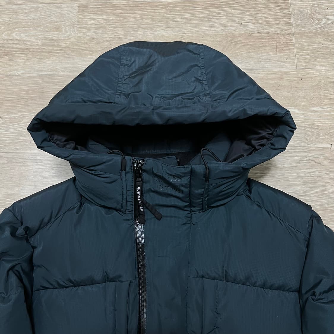 게스 LA 덕다운 후드 패딩 점퍼 [네이비] L/100 상품이미지2