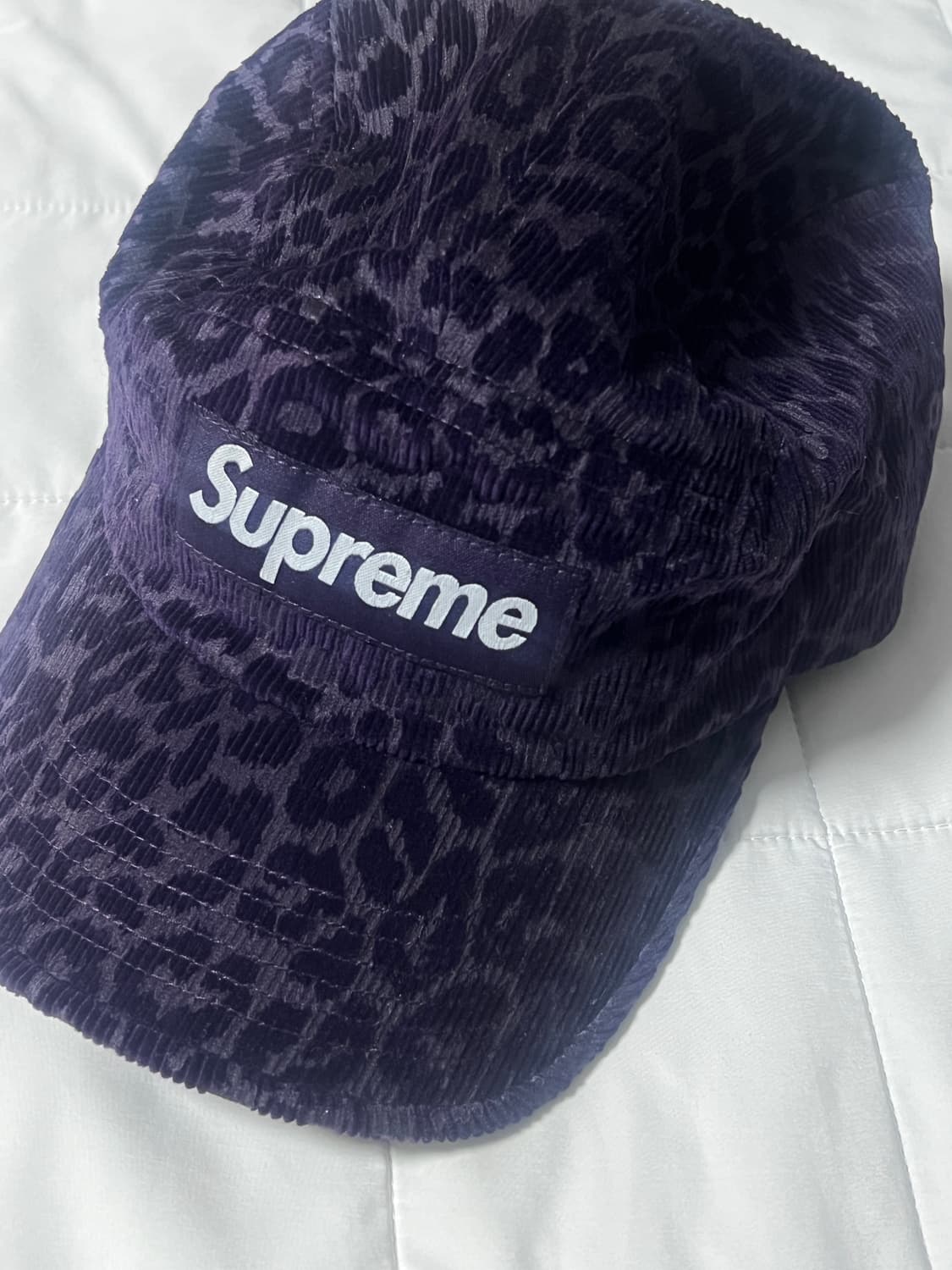 슈프림 레오파드 코듀로이 캠프캡 퍼플 - 23FW 상품이미지3