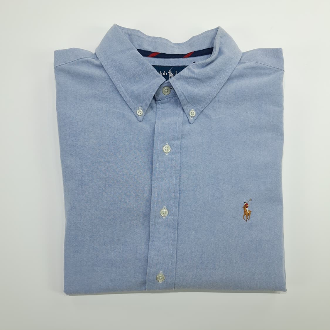 CN695 2XL 폴로 랄프로렌 클래식블루 긴팔 셔츠 남방 상품이미지8