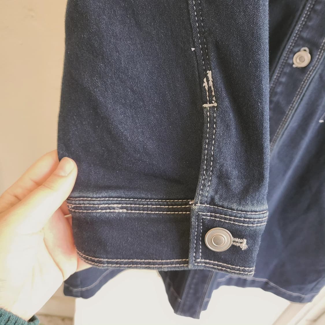 딥블루 스판 데님 원피스 상품이미지5