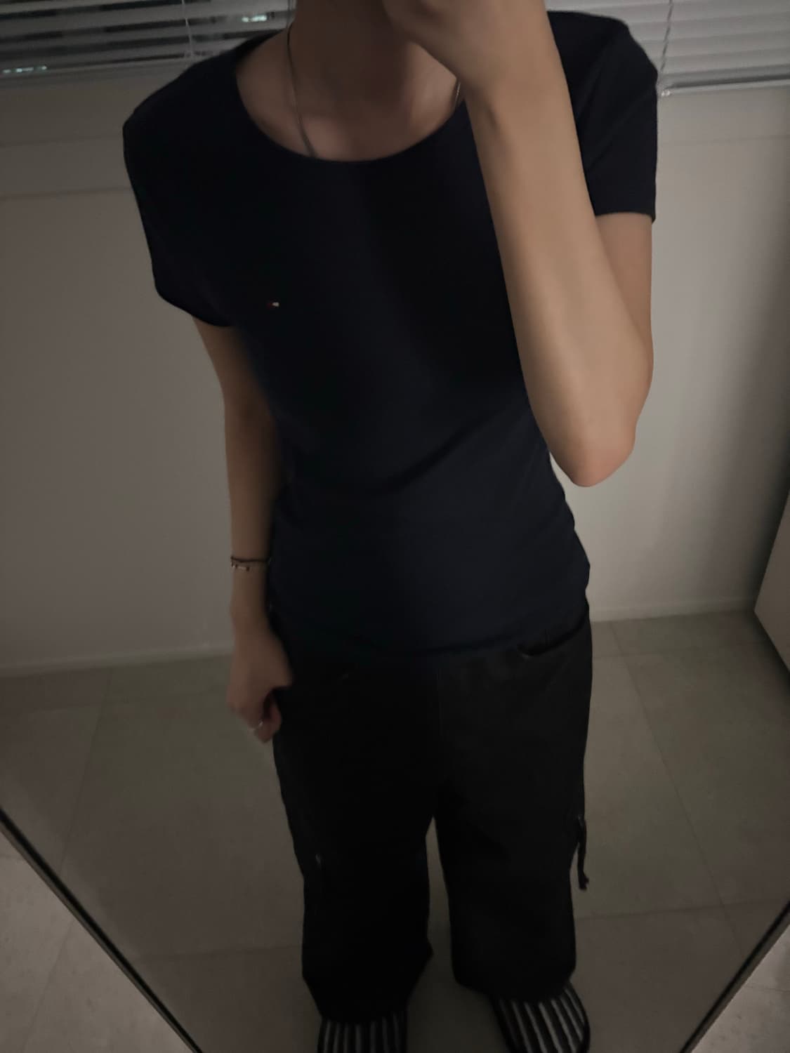 딱붙핏) 타미 네이비 반팔티 상품이미지1