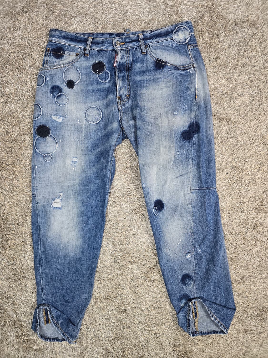 디스퀘어드2 데미지 워싱 청바지 52사이즈 상품이미지1