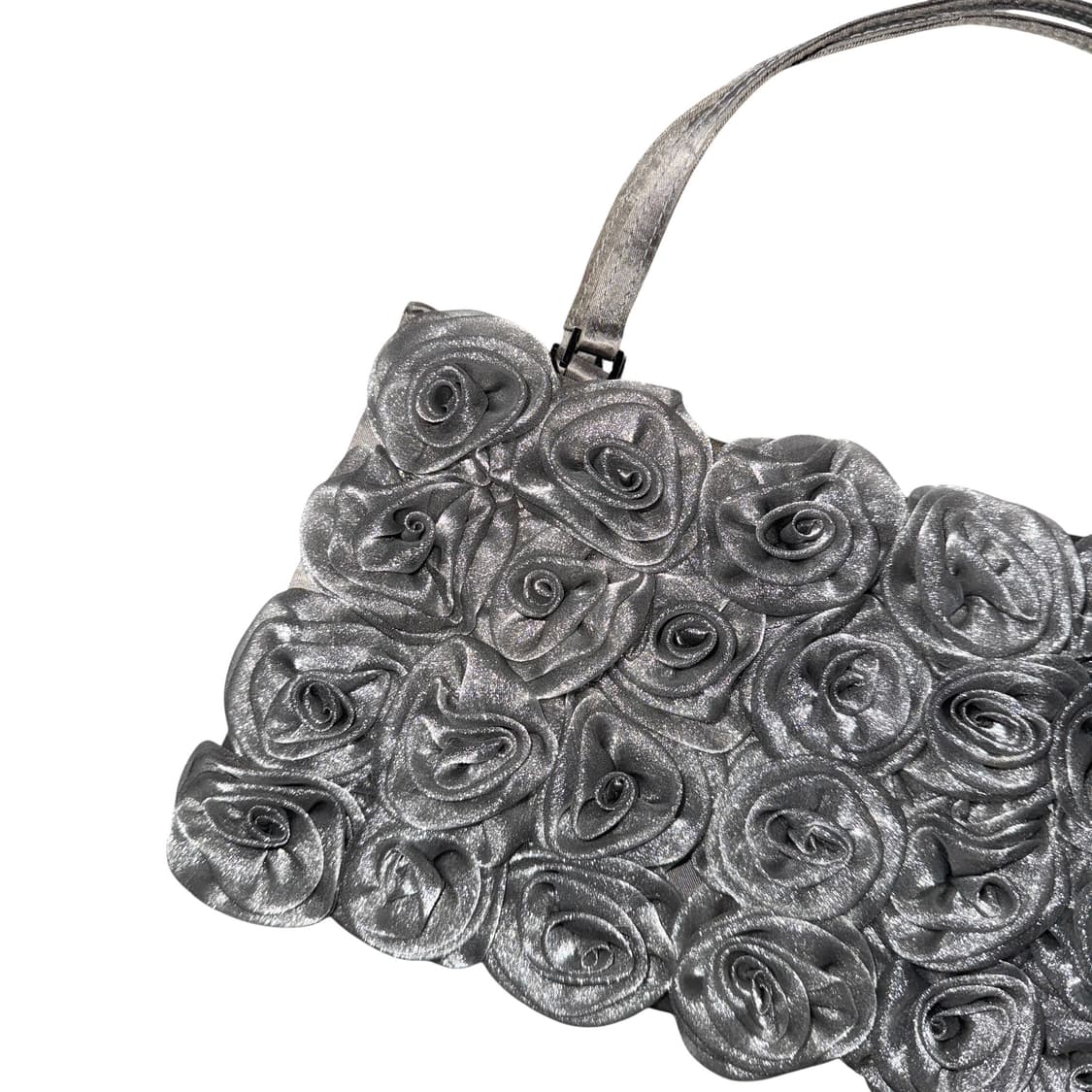 Metal Grey Rose Handbag 상품이미지3