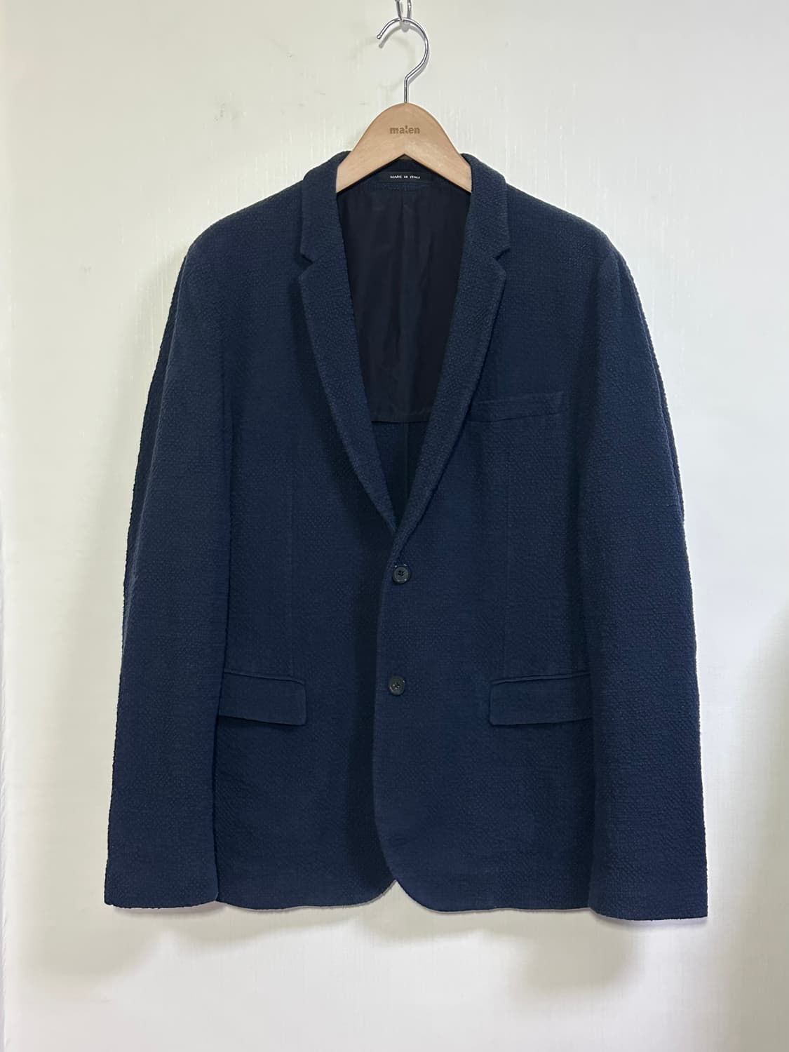 엠포리오 아르마니 춘추 트위드 블레이저 자켓 54/네이비 상품이미지1