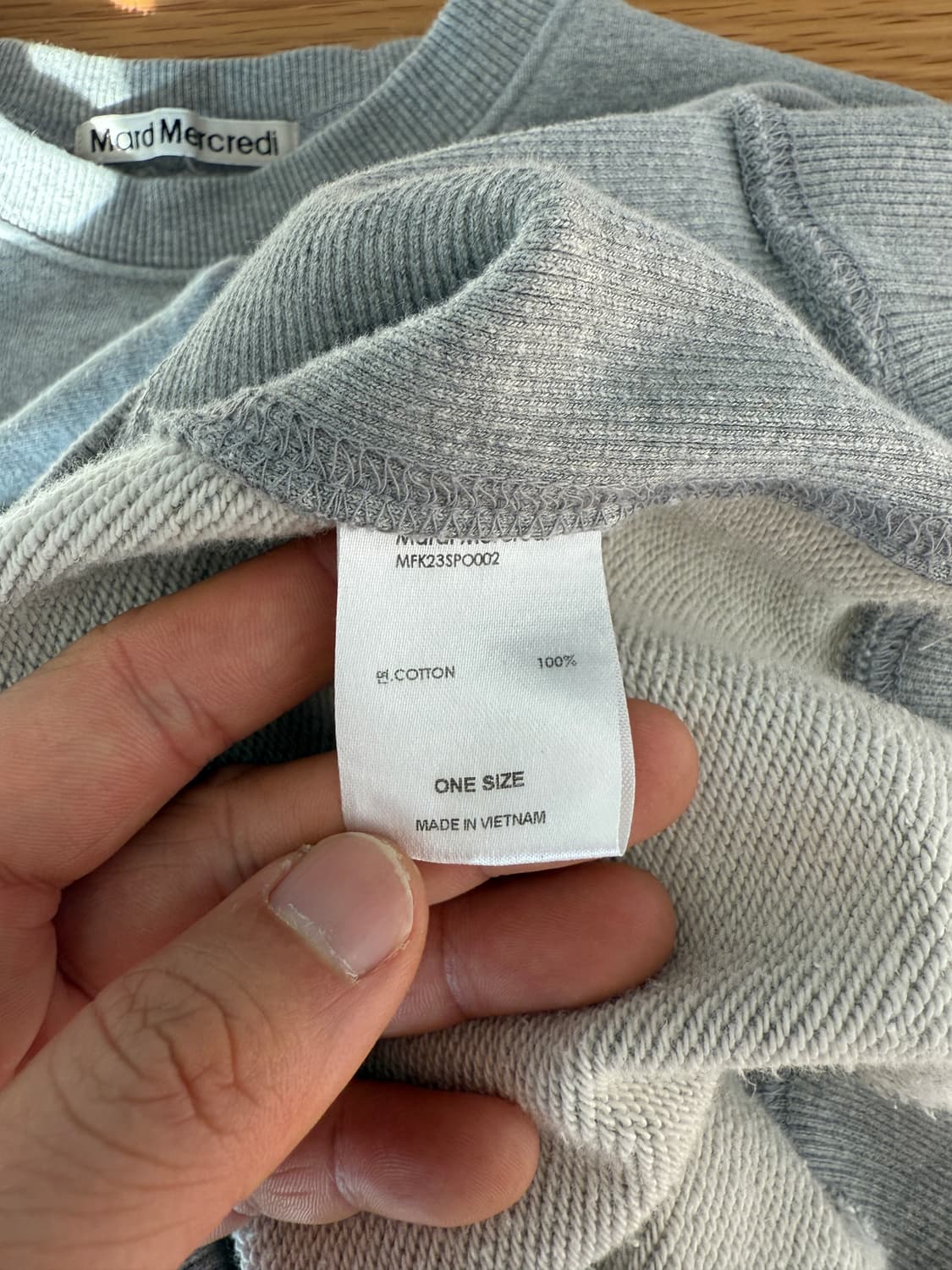 마르디메크르디(MARDI MERCREDI) 맨투맨 상품이미지6