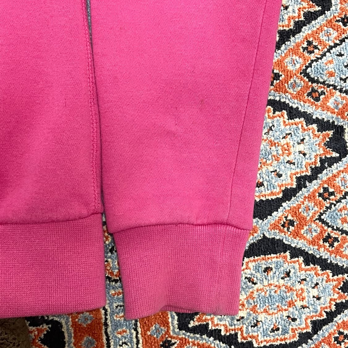 나이키 스우시 핑크 기모 후드집업 여성L 상품이미지5