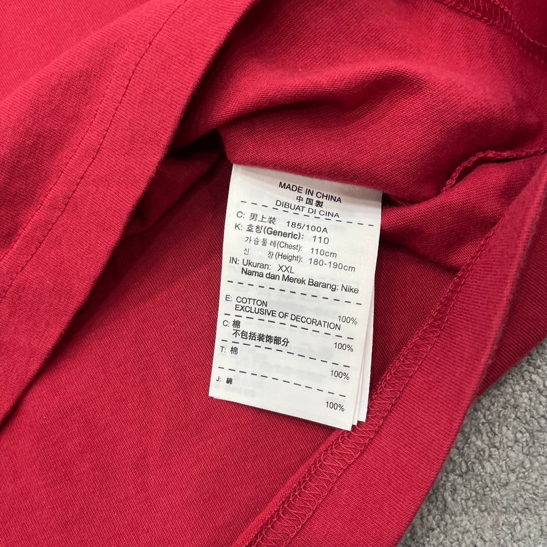 2XL 나이키 FC 바르셀로나 반팔 티셔츠 레드 상품이미지4